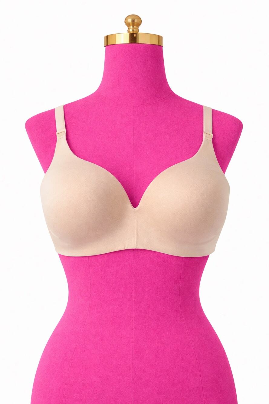 Calvin Klein XL Soft Cup Bra Beige Wireless Seamless Comfort Bralette